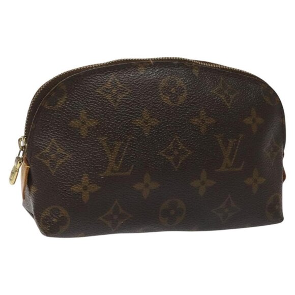 LOUIS VUITTON Monogram Pochette Cosmetic PM Cosmetic Pouch M47515 LV Auth KD009 - Picture 1 of 16